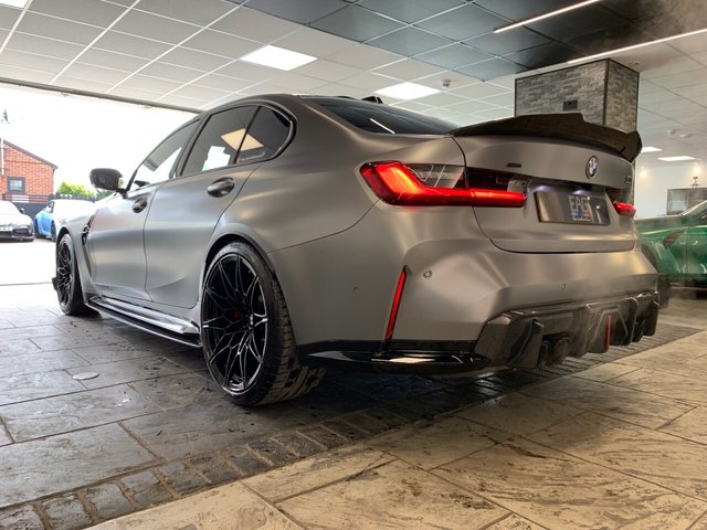 USED 2023 23 BMW M3 3.0 BiTurbo Competition Saloon 4dr Petrol Steptronic M xDrive Euro 6 (s/s) (510 ps) BMW INDIVIDUAL FROZEN GREY