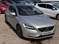 USED 2019 69 VOLVO V40 2.0 D3 Inscription Edition Hatchback 5dr Diesel Auto Euro 6 (s/s) (150 ps) FSH + CRUISE + HEATED SEATS + SAT NAV + PAN ROOF + SENSORS + LANE ASSIST + MEMEORY SEATS