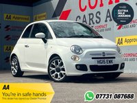 USED 2015 15 FIAT 500 1.2 S Hatchback 3dr Petrol Dualogic Euro 6 (s/s) (69 bhp) AUTO !!!