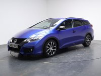 USED 2017 67 HONDA CIVIC 1.8 i-VTEC Sport Tourer 5dr Petrol Auto Euro 6 (Navi) (142 ps) FULL DEALER HISTORY+SAT NAV+SENSORS