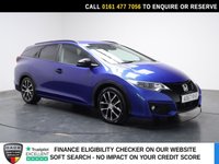USED 2017 67 HONDA CIVIC 1.8 i-VTEC Sport Tourer 5dr Petrol Auto Euro 6 (Navi) (142 ps) FULL DEALER HISTORY+SAT NAV+SENSORS