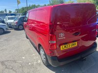 USED 2023 23 TOYOTA PROACE Red 1.5D Active MWB panel van, 43,800 miles, Euro 6, Touchscreen Display, Bluetooth, Air Conditioning, Cruise control. Plus VAT @ 20%! * MANUAL***AIR CON**BLUETOOTH