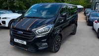 USED 2021 71 FORD TRANSIT CUSTOM Black 2.0 310 EcoBlue Sport van, 39,300 miles, Euro 6, Automatic, Sat nav, Heated seats, Alloys, rear camera, Bluetooth, A/C. Plus VAT @ 20%! This 2021 Ford Transit Custom Sport presents a superb opportunity with its remarkably low mileage of just 39,300 miles for its age. This 310 Sport derivative is powered by a robust 2.0 litre EcoBlue diesel engine, delivering an impressive 182 bhp and meeting Euro 6 emission standards. As an automatic L1 H1 model, it combines practicality with a comfortable driving experience, making it a versatile choice for a variety of needs. With a great spec such as a Fully Automatic gearbox, Sat Nav, Air Co