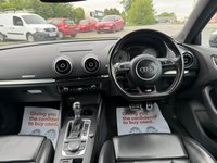 USED 2016 16 AUDI S3 2.0 TFSI Sportback 5dr Petrol S Tronic quattro Euro 6 (s/s) (Nav) (300 ps) 9 SERVICE STAMPS/8 MAIN DEALER STAMPS