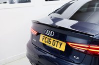 USED 2016 16 AUDI A3 2.0 TDI S line Saloon 4dr Diesel S Tronic Euro 6 (s/s) (150 ps) BLACK ALLOYS| HEATED SEATS