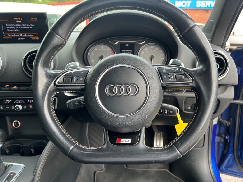 USED 2014 64 AUDI S3 2.0 TFSI Hatchback 3dr Petrol S Tronic quattro Euro 6 (s/s) (300 ps) 