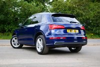 USED 2019 19 AUDI Q5 2.0 TDI 40 S line SUV 5dr Diesel S Tronic quattro Euro 6 (s/s) (190 ps) NAVARRA BLUE METALLIC PAINTWORK + APPLE CARPLAY + ANDROID AUTO