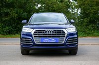 USED 2019 19 AUDI Q5 2.0 TDI 40 S line SUV 5dr Diesel S Tronic quattro Euro 6 (s/s) (190 ps) NAVARRA BLUE METALLIC PAINTWORK + APPLE CARPLAY + ANDROID AUTO
