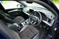 USED 2019 19 AUDI Q5 2.0 TDI 40 S line SUV 5dr Diesel S Tronic quattro Euro 6 (s/s) (190 ps) NAVARRA BLUE METALLIC PAINTWORK + APPLE CARPLAY + ANDROID AUTO
