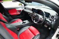 USED 2022 71 MERCEDES-BENZ CLA 1.3 CLA250e 15.6kWh AMG Line (Premium Plus) Shooting Brake 5dr Petrol Plug-in Hybrid 8G-DCT Euro 6 (s/s) (218 ps) POLAR WHITE PAINTWORK + APPLE CARPLAY + SUNROOF + RED LEATHER