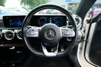 USED 2022 71 MERCEDES-BENZ CLA 1.3 CLA250e 15.6kWh AMG Line (Premium Plus) Shooting Brake 5dr Petrol Plug-in Hybrid 8G-DCT Euro 6 (s/s) (218 ps) POLAR WHITE PAINTWORK + APPLE CARPLAY + SUNROOF + RED LEATHER