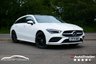 USED 2022 71 MERCEDES-BENZ CLA 1.3 CLA250e 15.6kWh AMG Line (Premium Plus) Shooting Brake 5dr Petrol Plug-in Hybrid 8G-DCT Euro 6 (s/s) (218 ps) POLAR WHITE PAINTWORK + APPLE CARPLAY + SUNROOF + RED LEATHER