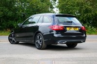 USED 2019 19 MERCEDES-BENZ C-CLASS 1.5 C200 MHEV EQ Boost Sport Estate 5dr Petrol G-Tronic+ Euro 6 (s/s) (198 ps) OBSIDIAN BLACK METALLIC PAINTWORK + REVERSE CAMERA + HEATED SEATS + DAB