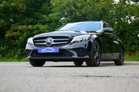 USED 2019 19 MERCEDES-BENZ C-CLASS 1.5 C200 MHEV EQ Boost Sport Estate 5dr Petrol G-Tronic+ Euro 6 (s/s) (198 ps) OBSIDIAN BLACK METALLIC PAINTWORK + REVERSE CAMERA + HEATED SEATS + DAB
