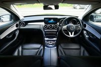 USED 2019 19 MERCEDES-BENZ C-CLASS 1.5 C200 MHEV EQ Boost Sport Estate 5dr Petrol G-Tronic+ Euro 6 (s/s) (198 ps) OBSIDIAN BLACK METALLIC PAINTWORK + REVERSE CAMERA + HEATED SEATS + DAB