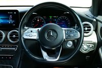 USED 2022 22 MERCEDES-BENZ GLC 2.0 GLC300e 13.5kWh AMG Line (Premium) SUV 5dr Petrol Plug-in Hybrid G-Tronic+ 4MATIC Euro 6 (s/s) (333 ps) SPECTRAL BLUE METALLIC PAINTWORK + APPLE CARPLAY + VIRTUAL COCKPIT