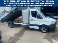 USED 2021 71 MERCEDES-BENZ SPRINTER 315CDI TIPPER RWD L3 EURO 6 150bhp WITH TOOL STORAGE LOCK BOX 6 MONTHS WARRANTY, FULL MOT, PX WELCOME, FINANCE ARRANGED