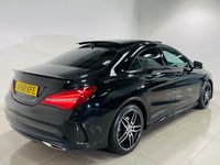 USED 2018 68 MERCEDES-BENZ CLA 2.1 CLA220d AMG Line Coupe 4dr Diesel 7G-DCT Euro 6 (s/s) (177 ps) Cosmos Black | Black Alcantara Interior | Glass Panoramic Roof | Media/Nav Screen | Night Pack | ULEZ OK