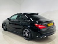 USED 2018 68 MERCEDES-BENZ CLA 2.1 CLA220d AMG Line Coupe 4dr Diesel 7G-DCT Euro 6 (s/s) (177 ps) Cosmos Black | Black Alcantara Interior | Glass Panoramic Roof | Media/Nav Screen | Night Pack | ULEZ OK