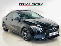 USED 2018 68 MERCEDES-BENZ CLA 2.1 CLA220d AMG Line Coupe 4dr Diesel 7G-DCT Euro 6 (s/s) (177 ps) Cosmos Black | Black Alcantara Interior | Glass Panoramic Roof | Media/Nav Screen | Night Pack | ULEZ OK