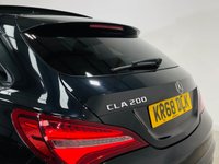 USED 2018 68 MERCEDES-BENZ CLA 1.6 CLA200 AMG Line Night Edition (Plus) Shooting Brake 5dr Petrol 7G-DCT Euro 6 (s/s) (156 ps) Cosmos Black | Black Alcantara Interior | Glass Panoramic Roof | Electic Memory Seats | Ambient Lighting | Night Pack | ULEZ OK