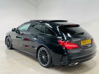USED 2018 68 MERCEDES-BENZ CLA 1.6 CLA200 AMG Line Night Edition (Plus) Shooting Brake 5dr Petrol 7G-DCT Euro 6 (s/s) (156 ps) Cosmos Black | Black Alcantara Interior | Glass Panoramic Roof | Electic Memory Seats | Ambient Lighting | Night Pack | ULEZ OK
