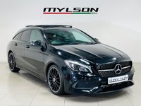 USED 2018 68 MERCEDES-BENZ CLA 1.6 CLA200 AMG Line Night Edition (Plus) Shooting Brake 5dr Petrol 7G-DCT Euro 6 (s/s) (156 ps) Cosmos Black | Black Alcantara Interior | Glass Panoramic Roof | Electic Memory Seats | Ambient Lighting | Night Pack | ULEZ OK