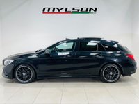 USED 2018 68 MERCEDES-BENZ CLA 1.6 CLA200 AMG Line Night Edition (Plus) Shooting Brake 5dr Petrol 7G-DCT Euro 6 (s/s) (156 ps) Cosmos Black | Black Alcantara Interior | Glass Panoramic Roof | Electic Memory Seats | Ambient Lighting | Night Pack | ULEZ OK
