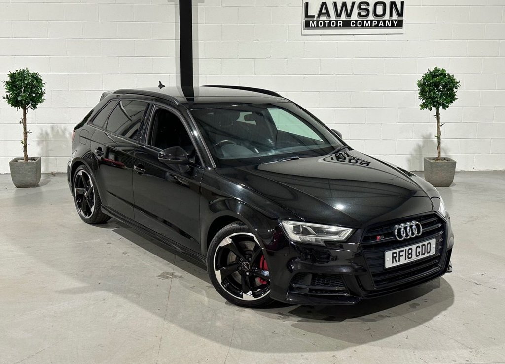 USED 2018 18 AUDI S3 2.0 TFSI Black Edition Sportback 5dr Petrol S Tronic quattro Euro 6 (s/s) (310 ps) 