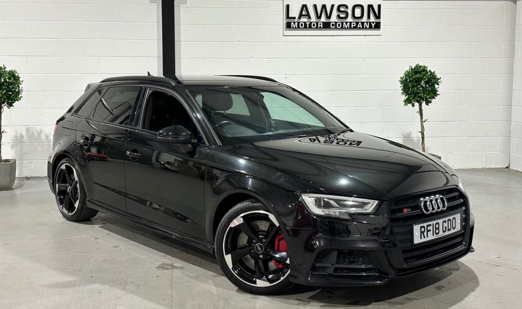 USED 2018 18 AUDI S3 2.0 TFSI Black Edition Sportback 5dr Petrol S Tronic quattro Euro 6 (s/s) (310 ps) 