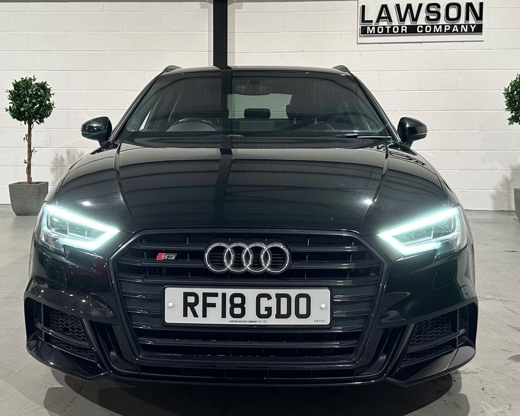 USED 2018 18 AUDI S3 2.0 TFSI Black Edition Sportback 5dr Petrol S Tronic quattro Euro 6 (s/s) (310 ps) 