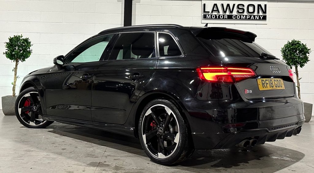 USED 2018 18 AUDI S3 2.0 TFSI Black Edition Sportback 5dr Petrol S Tronic quattro Euro 6 (s/s) (310 ps) 