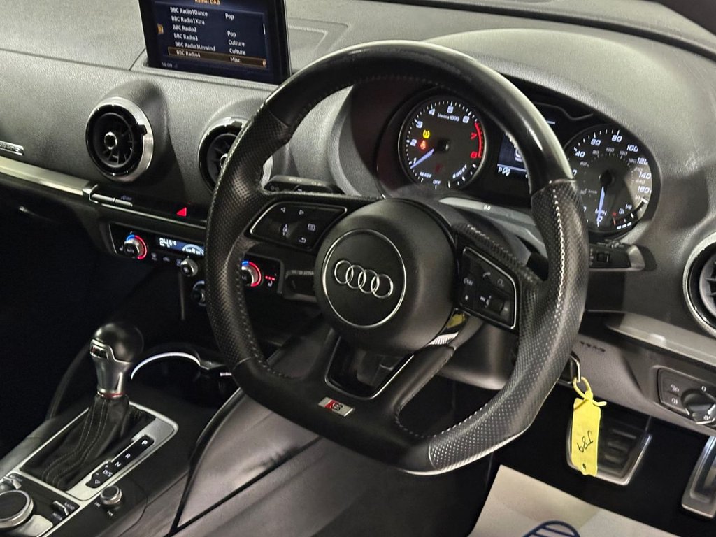 USED 2018 18 AUDI S3 2.0 TFSI Black Edition Sportback 5dr Petrol S Tronic quattro Euro 6 (s/s) (310 ps) 