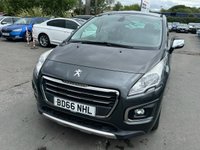 USED 2016 66 PEUGEOT 3008 1.6 Turbo Diesel (Blue HDI), Allure Edition, 5 Door, SUV, Manual, Euro 6, �&pound;20 Yearly Road Tax (Low Emissions). FULL 12 MONTH MOT WITH EVERY CAR