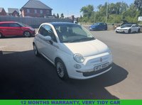 USED 2011 FIAT 500 1.2 Lounge Hatchback 3dr Petrol Manual Euro 5 (s/s) (69 bhp) 12 MONTH' S WARRANTY,