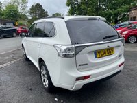 USED 2014 14 MITSUBISHI OUTLANDER 2.0h 12kWh GX4h SUV 5dr Petrol Plug-in Hybrid CVT 4WD Euro 5 (s/s) (200 ps) 3 FORMER KEEPER+FULL HISTORY