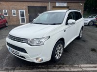 USED 2014 14 MITSUBISHI OUTLANDER 2.0h 12kWh GX4h SUV 5dr Petrol Plug-in Hybrid CVT 4WD Euro 5 (s/s) (200 ps) 3 FORMER KEEPER+FULL HISTORY