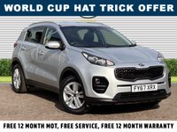 USED 2017 67 KIA SPORTAGE 1.6 GDi 2 SUV 5dr Petrol Manual Euro 6 (s/s) (130 bhp) Low Miles Wonderful Condition