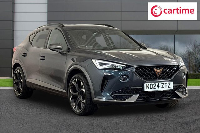 View our Cupra Formentor 1.4 eHybrid 12.8kWh V2 SUV 5dr Petrol Plug-in Hybrid DSG Euro 6 (s/s) (204 ps) Rear View Camera, Front / Rear Parking Sensors, Safety And Driving Pack M, Navigation System, 19in Alloys