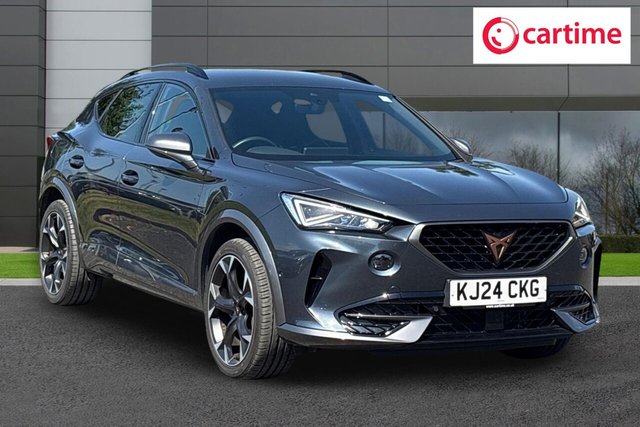 View our Cupra Formentor 1.4 eHybrid 12.8kWh V2 SUV 5dr Petrol Plug-in Hybrid DSG Euro 6 (s/s) (204 ps) Rear View Camera, Front / Rear Parking Sensors, Safety And Driving Pack M, Navigation System, 19in Alloys