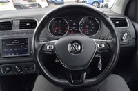 USED 2017 17 VOLKSWAGEN POLO 1.0 BlueMotion Tech Match Edition Hatchback 3dr Petrol Manual Euro 6 (s/s) (60 ps) FULL SERVICE HISTORY, 7 STAMPS
