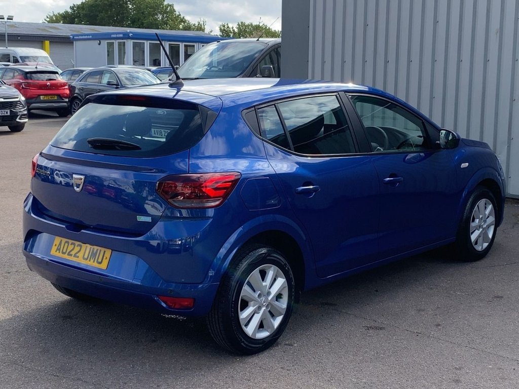 USED 2022 22 DACIA SANDERO 1.0 TCe Comfort Hatchback 5dr Bi Fuel Manual Euro 6 (s/s) (100 ps) KEYLESS+CAMERA+R/SENSOR+1OWNER