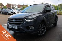 USED 2019 69 FORD KUGA 2.0 TDCi EcoBlue ST-Line Edition SUV 5dr Diesel Manual Euro 6 (s/s) (150 ps) - EURO 6 - ULEZ, SAT NAV, LEATHER/ALCANTARA, PAN ROOF, APPLE/ANDROID CARPLAY, 19" ALLOYS, P/SENSORS, P/ASSIST, CRUISE, DAB & BLUETOOTH