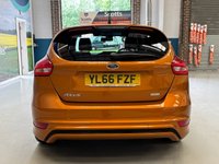 USED 2017 66 FORD FOCUS 1.0T EcoBoost ST-Line Hatchback 5 door Petrol Manual Euro 6 in orange BLUETOOTH+PRIVACY GLASS+CD PLAYER
