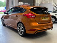 USED 2017 66 FORD FOCUS 1.0T EcoBoost ST-Line Hatchback 5 door Petrol Manual Euro 6 in orange BLUETOOTH+PRIVACY GLASS+CD PLAYER