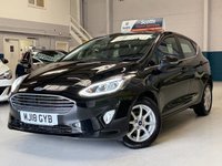 USED 2018 18 FORD FIESTA 1.1 Ti-VCT Zetec Hatchback 5 door Petrol Manual Euro 6 in Black +BLUETOOTH+REAR PARK SENSORS+