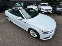 USED 2018 18 AUDI A5 CABRIOLET 2.0 TDI Sport Convertible 2dr Diesel S Tronic Euro 6 (s/s) (190 ps) 190BHP + NAV + CRUISE + DAB + CARPLAY + CABRIOLET