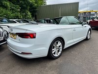 USED 2018 18 AUDI A5 CABRIOLET 2.0 TDI Sport Convertible 2dr Diesel S Tronic Euro 6 (s/s) (190 ps) 190BHP + NAV + CRUISE + DAB + CARPLAY + CABRIOLET
