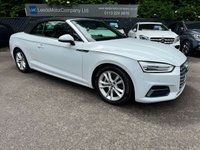 USED 2018 18 AUDI A5 CABRIOLET 2.0 TDI Sport Convertible 2dr Diesel S Tronic Euro 6 (s/s) (190 ps) 190BHP + NAV + CRUISE + DAB + CARPLAY + CABRIOLET