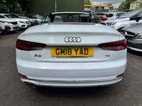 USED 2018 18 AUDI A5 CABRIOLET 2.0 TDI Sport Convertible 2dr Diesel S Tronic Euro 6 (s/s) (190 ps) 190BHP + NAV + CRUISE + DAB + CARPLAY + CABRIOLET
